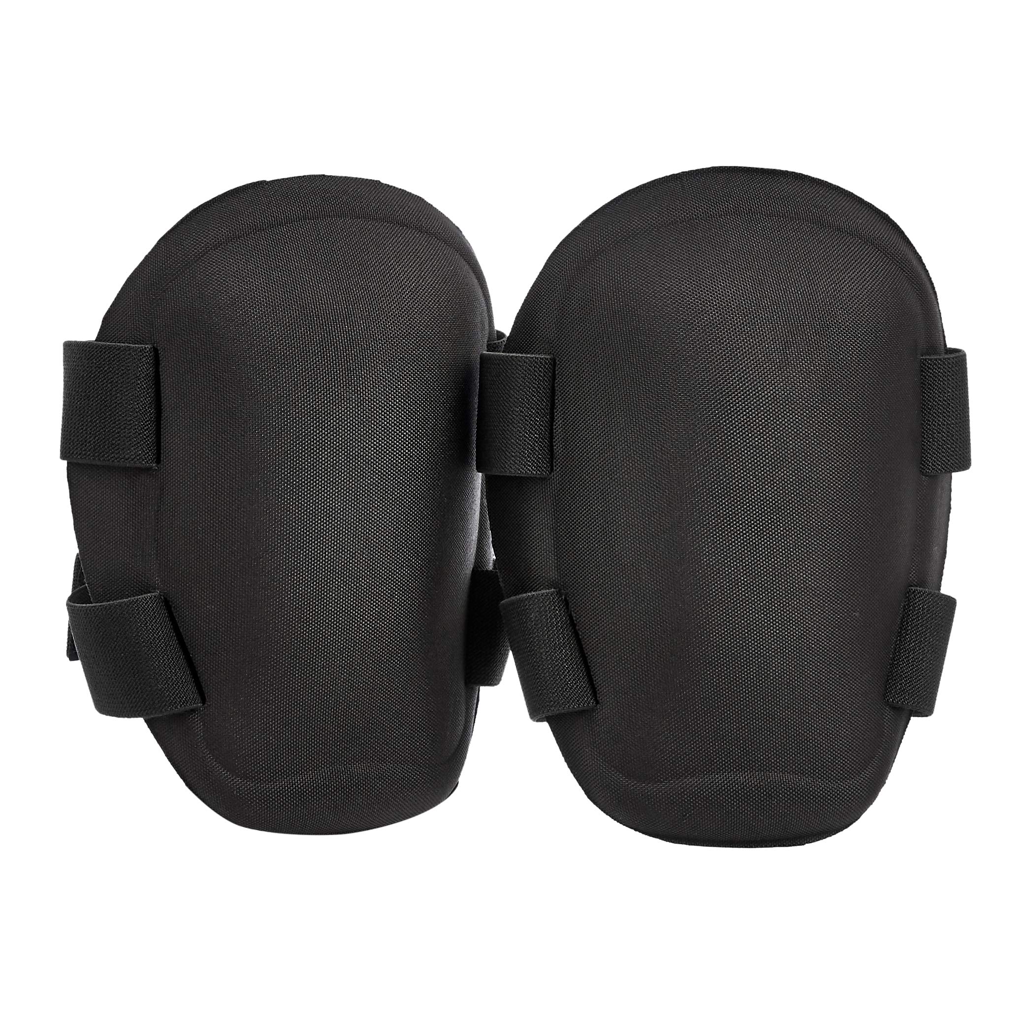 AmazonCommercial Non-Marring Polyester-Cap Knee Pads, 5.75 in, Black, 1 pair