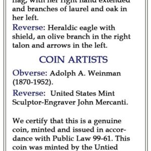 1997 - American Silver Eagle .999 Fine Silver with Our Certificate of Authenticity Dollar Uncirculated US Mint