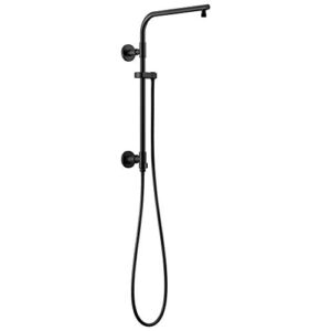 delta faucet 58810-bl emerge 18" round shower column, without accessories, matte black