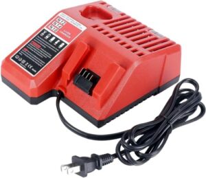 swidan m12 & m18 li-ion battery charger replacement for milwaukee m18 m12 xc 12v-18v 48-11-2420 48-11-2440 48-11-1820 48-11-1840 48-11-1850 48-11-2401 48-11-1890