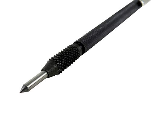 Taytools 466101 Heavy Duty Tungsten Carbide Scriber Etching Pen Made From Hardened Tool Steel with Magnetic Pickup with Pocket Clip Knurled Body for Metal Glass Ceramic