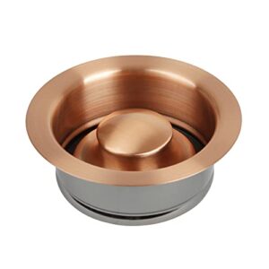 akicon kitchen sink copper finish garbage disposal flange stopper, one size disposal rim, fit 3-1/2 inch standard sink drain hole
