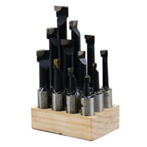 Shars 3/4" C6 Carbide Tipped Boring Bar 12 Pcs Set, 3/4" Shank 404-7146 P{