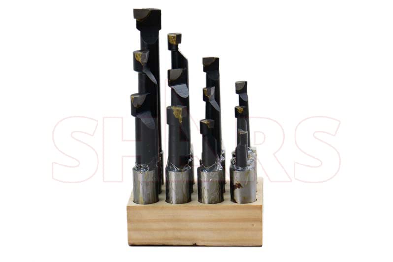 Shars 3/4" C6 Carbide Tipped Boring Bar 12 Pcs Set, 3/4" Shank 404-7146 P{