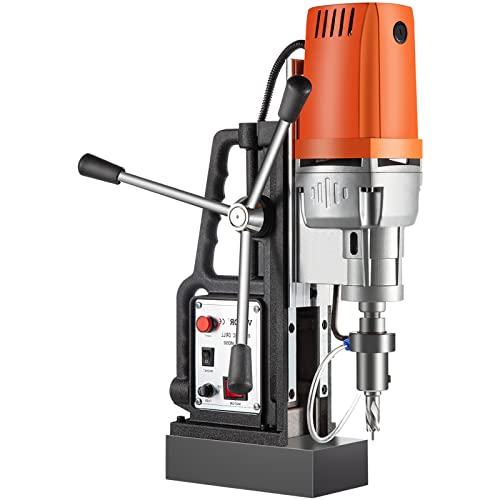 Mophorn 1550W MD50 Magnetic Drill 500 RPM Spindle Speed Electric Magnetic Drilling System with 2 Inch Boring Diameter and 2900 LBS Magnet Force