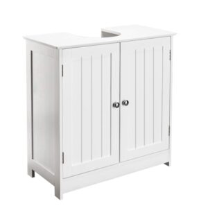 fch pedestal sink, storage cabinets with two doors and adjustable shelves under sink organizer bathroom vanity storage white