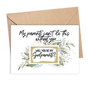 Funny Will You Be My Godparents Scratch Off Card, My Parents Cant Do This Without You (Funny Godparents)