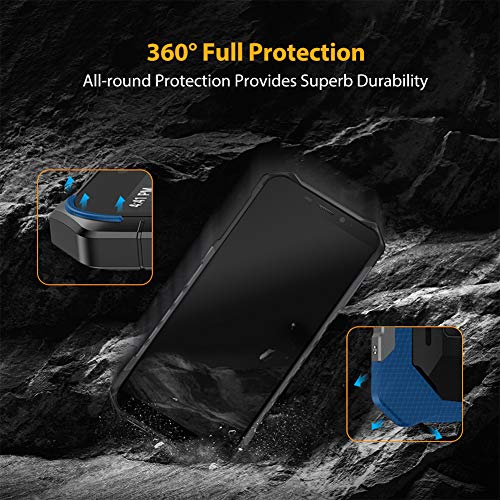 Rugged Smartphone Ulefone Armor X5 (2021), Waterproof IP68 Dual SIM Unlocked Phones, Global 4G LTE, 8-Octa-core Android 11, 3GB+32GB, 5000mAh Battery, Face Recognition, Bluetooth, NFC, Compass -Black