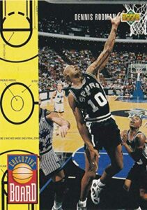 1993-94 upper deck #421 dennis rodman san antonio spurs eb nba basketball card nm-mt