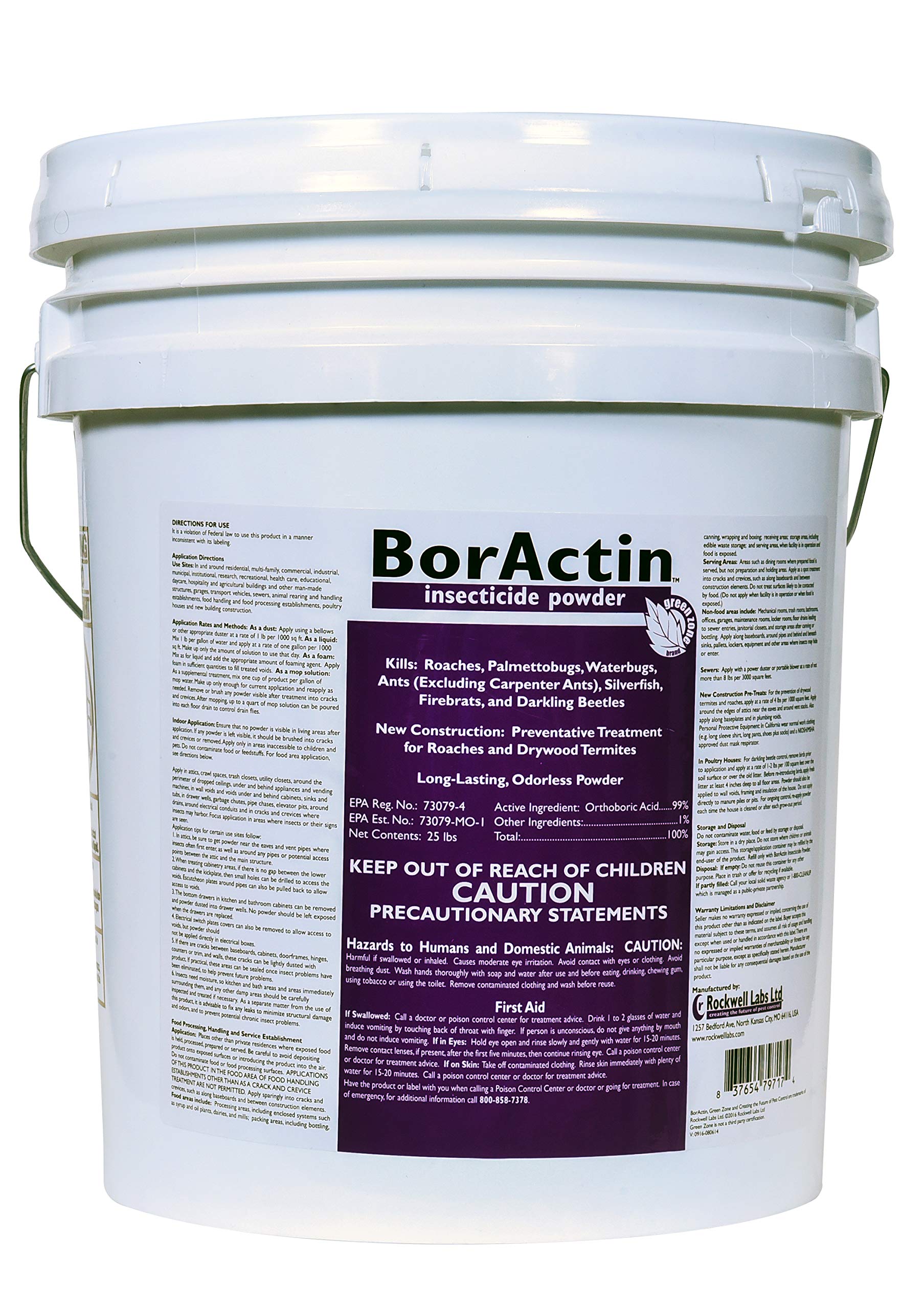 BorActin Insecticide Powder - 1 Pail (25 lbs.)