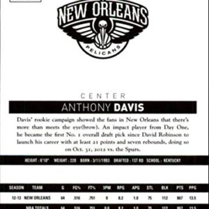 2013-14 NBA Hoops #157 Anthony Davis New Orleans Pelicans Official Basketball Card made by Panini