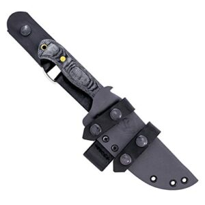 Condor Tool & Knife, SBK Knife (Straight Back Knife), 1075 High Carbon Steel, Micarta Handle, Kydex with Leather Belt Loop Sheath