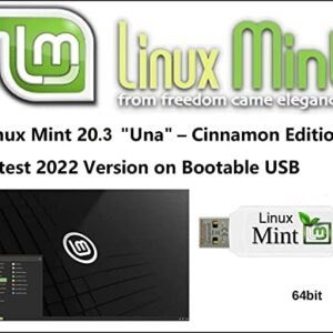 Linux Mint 20.3 New Latest Version for 2022 USB - 64bit