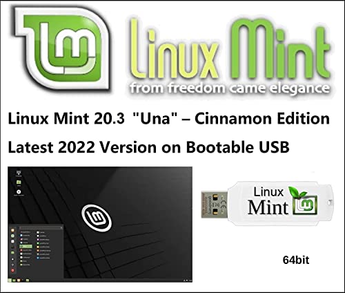 Linux Mint 20.3 New Latest Version for 2022 USB - 64bit