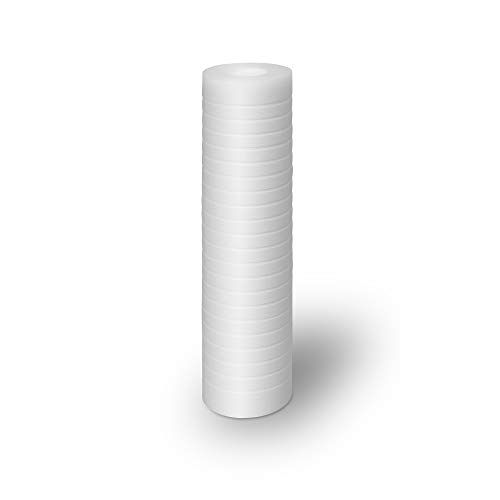 6 Grooved 5 Micron Sediment Water Filter Cartridges 10"x 2.5", Four Layers of Filtration, Removes Sand, Dirt, Silt, Rust, made from Polypropylene WELL-MATCHED with P5, AP110, WFPFC5002, CFS110, RS14