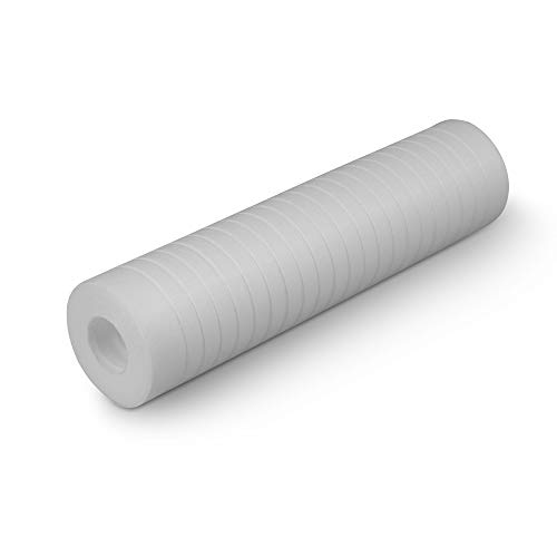 6 Grooved 5 Micron Sediment Water Filter Cartridges 10"x 2.5", Four Layers of Filtration, Removes Sand, Dirt, Silt, Rust, made from Polypropylene WELL-MATCHED with P5, AP110, WFPFC5002, CFS110, RS14