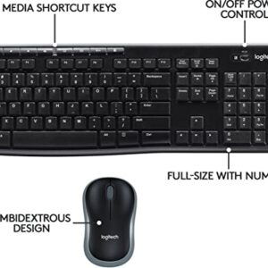 Logitech MK335 Wireless Keyboard and Mouse Combo (Renewed)