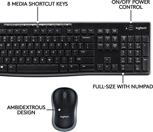 Logitech MK335 Wireless Keyboard and Mouse Combo (Renewed)