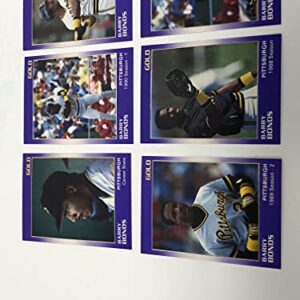 BARRY BONDS Gold Star Co Trading Card Set (1-9) Limited Edition 1/1500