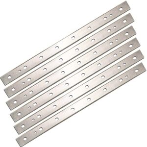 Planer Blades Knives for DeWalt DW735 7352 735X Thickness Planers with 13 Inch HSS Replacement Double edge 2 Set (6 pcs)