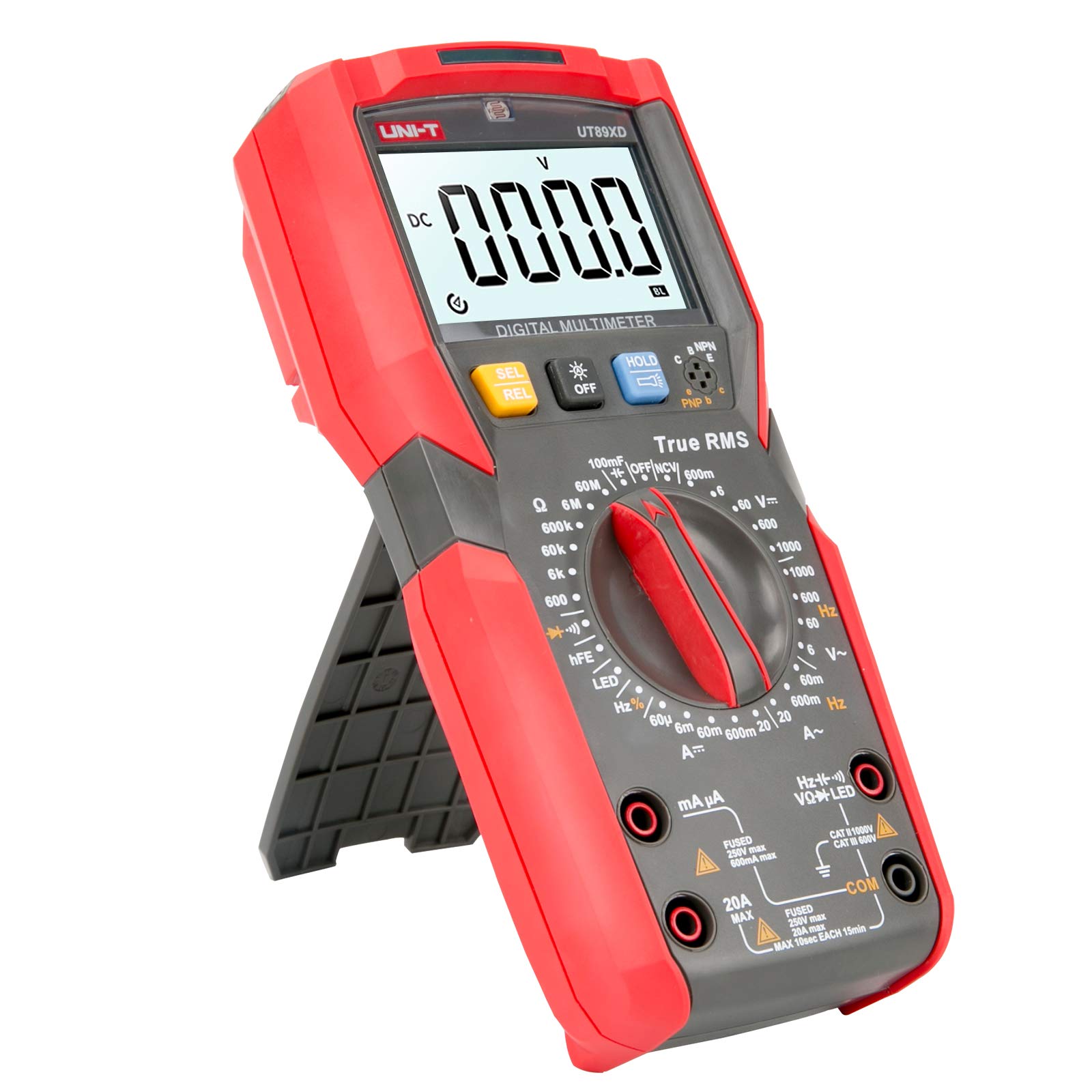 UNI-T UT89XD True RMS 6000 Counts LED Digital multimeter Test ac dc Voltmeter Ammeter Capacitance Frequency Resistance Test