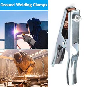 Utoolmart 300-Amp Welding Ground Clamp, Heavy Duty ARC Welding Ground Clamp, Welding Earth Clamp with Cable Copper Grip Clip, for ARC Welder and Cutter Machine 1 Pack