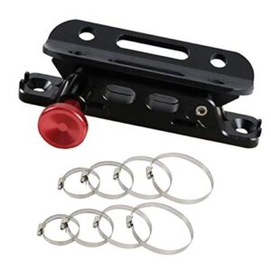 MFC New Multi-Purpose Aluminum Adjustable Fire Extinguisher Holder Mount with 8 Clamps(4 pcs Extra Adjustable Rings for Spare Using) Compatible with for Jeep Wrangler UTV Polaris RZR Ranger