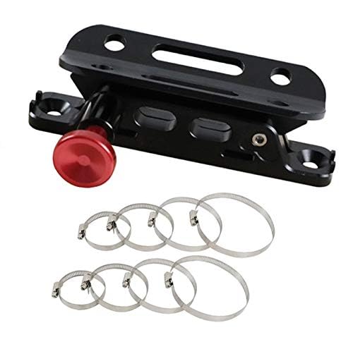 MFC New Multi-Purpose Aluminum Adjustable Fire Extinguisher Holder Mount with 8 Clamps(4 pcs Extra Adjustable Rings for Spare Using) Compatible with for Jeep Wrangler UTV Polaris RZR Ranger