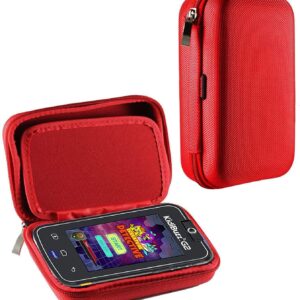 Navitech Red Premium Travel Hard Carry Case Cover Sleeve Compatible with The VTech KidiBuzz G2