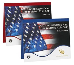 2017 p, d u.s. mint uncirculated 20 coin mint set with coa uncirculated