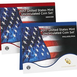 2017 P, D U.S. Mint Uncirculated 20 Coin Mint Set with CoA Uncirculated