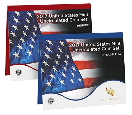 2017 P, D U.S. Mint Uncirculated 20 Coin Mint Set with CoA Uncirculated