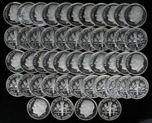 2019 S Roosevelt Dime Roll of 40 .999 Silver Roosevelt Dimes Proofs PF-1