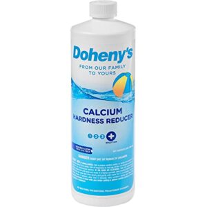 doheny's calcium reducer | quickly & safely reduce calcium hardness levels in your pool | contains phosphoric acid derivatives | prevent scaling, staining & corrosion | 1 qt