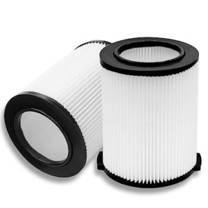 yuefeng vf4000 replacement filter for ridgid wet dry vacuum 5 to 20 gallon - filter for husky vacuum 6 to 9 gal - wd5500 wd0671 rv2400a rv2600b (2 pack)