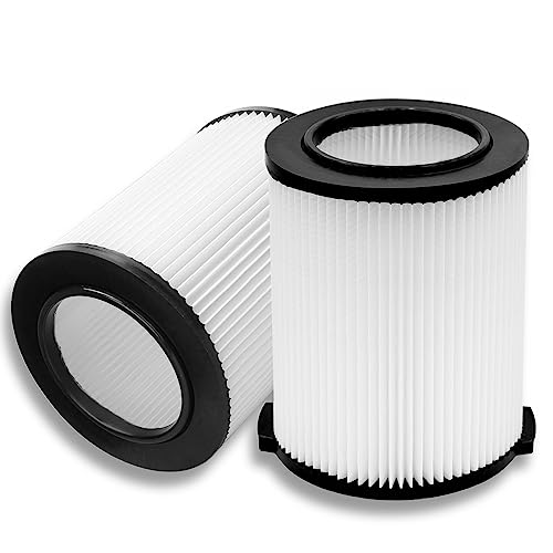 YUEFENG VF4000 Replacement Filter for Ridgid Wet Dry Vacuum 5 to 20 Gallon - Filter for Husky Vacuum 6 to 9 Gal - WD5500 WD0671 RV2400A RV2600B (2 Pack)