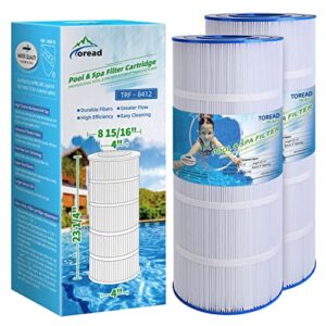 toread replacement for pool filter pleatco pa120, cx1200re, c1200, unicel c-8412, filbur fc-1293, waterway clearwater ii, pro clean 125, 817-0125n, aladdin 22002, 120 sq.ft filter cartridge, pack of 2