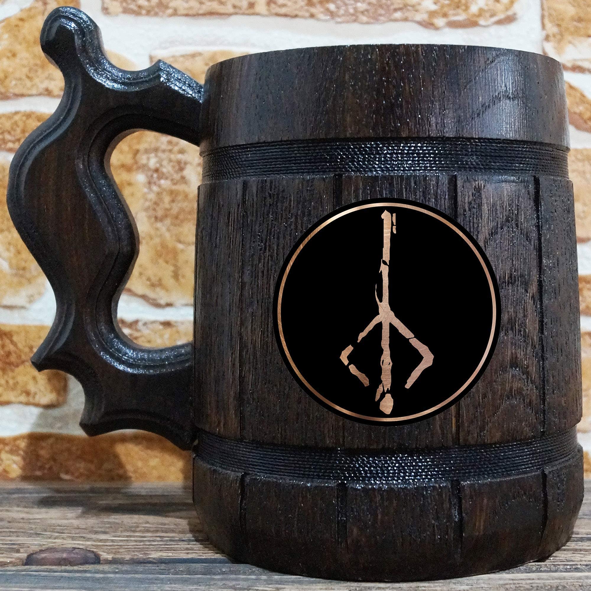 Bloodborne Tankard, Hunter's Mark Personalized Beer Mug, Video Game Engraved Beer Stein, Father's Day Gift, Groomsmen Gift, Custom Geek Mug