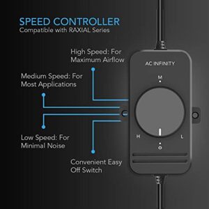 AC Infinity RAXIAL S4, Booster Duct Fan 4” with Speed Controller, Airflow Boosting Low Noise HVAC Blower Can Fan for Basements, Bathrooms, Kitchens, Workshops