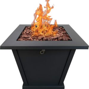 Bond Manufacturing 51843 28in Olivera Fire Table, Black