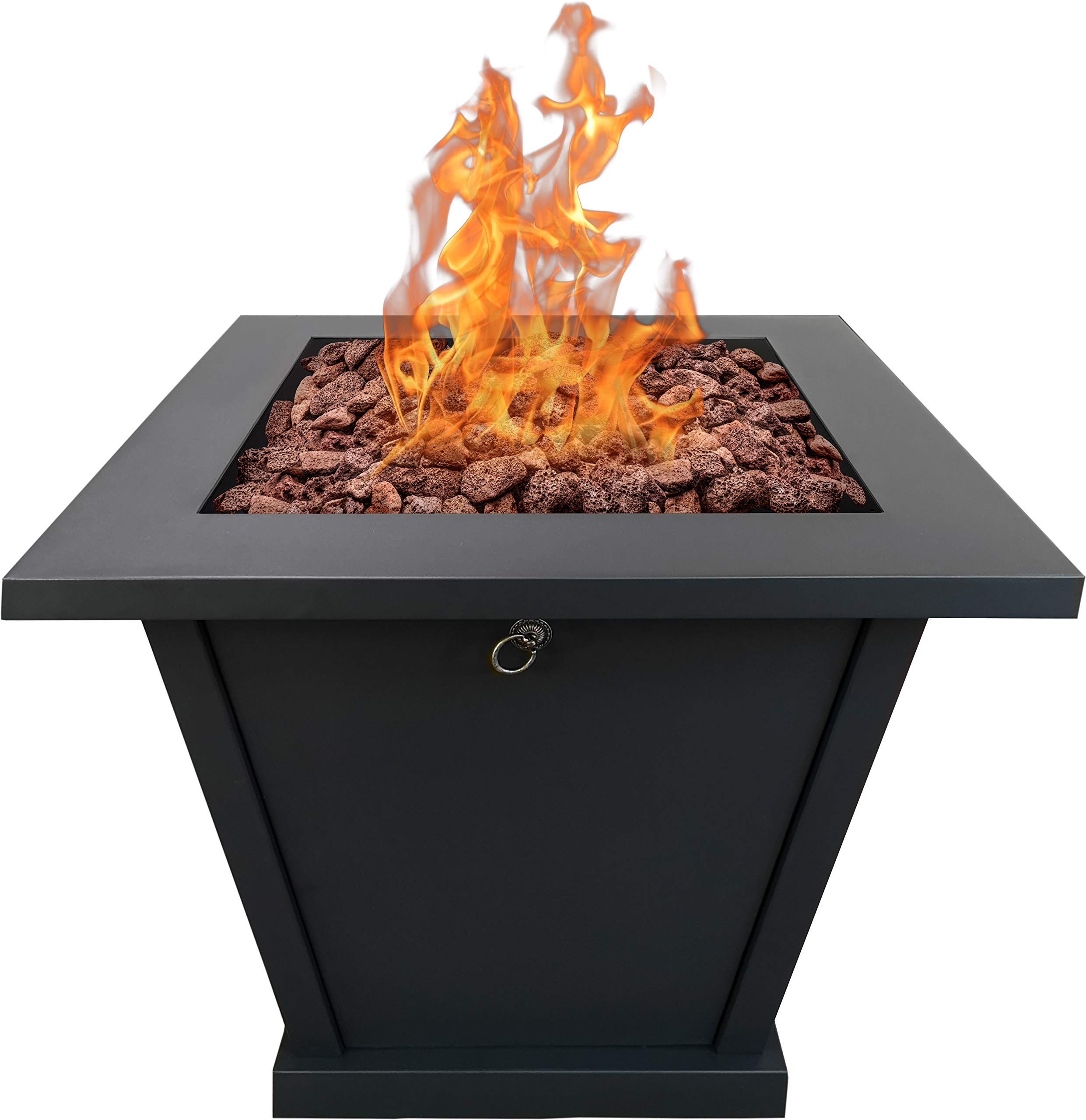 Bond Manufacturing 51843 28in Olivera Fire Table, Black