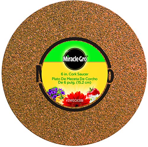 Miracle-Gro SMGCKS06 6" Cork Saucer, Natural