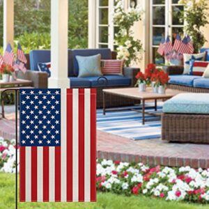 AVOIN colorlife 4th of July Patriotic Memorial Day Garden Flag 12x18 Inch Double Sided Outside, American Stars and Stripes Yard Outdoor Decoration