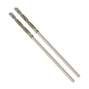 utoolmart 1.2mm diamond twist drill bits high speed steel hss for glass sea shells stone tiles 2 pcs