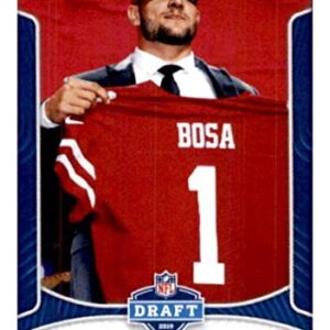 2019 Panini NFL Stickers Football #544 Nick Bosa RC Rookie San Francisco 49ers Official Sticker Collection Collectible (paper thin and small size)