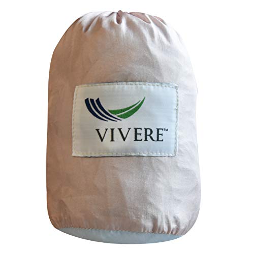 Vivere PAR254 Parachute Nylon Double Hammock, Sand/Sky