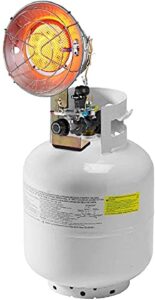 costway 15,000 btu propane tank top heater, portable heater with safety shut-off valve and tip-over switch, csa certification for outdoor, camping, deluxe (propane cylinder not included)