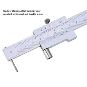 Parallel Crossed Caliper, 0-200mm Parallel Crossed Vernier Caliper, Stainless Steel Parallel Crossed Vernier Caliper Marking Gauge