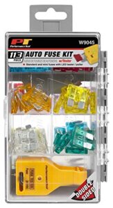 performance tool w9045 113pc auto fuse kit w/ tester