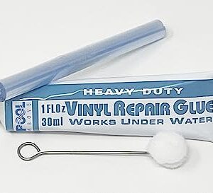 Underwater Pool Repair kit for Frame Set and Easy Set Pool | Vinyl Glue and Reinforced Patch Material to Match Your Pool | Blue and White Pool Liner Patch kit